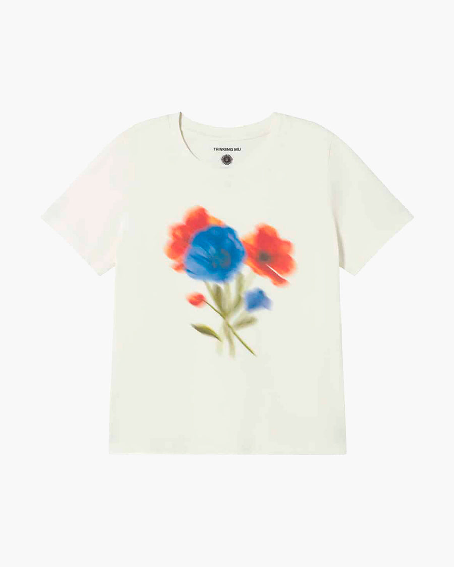 Camiseta Ida Burry Flower - White