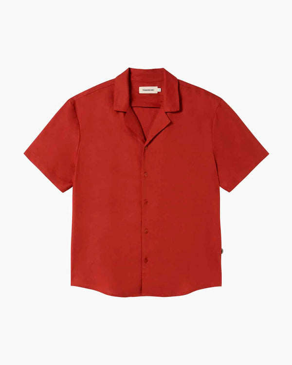 Camisa Jules - Orange Red Hemp