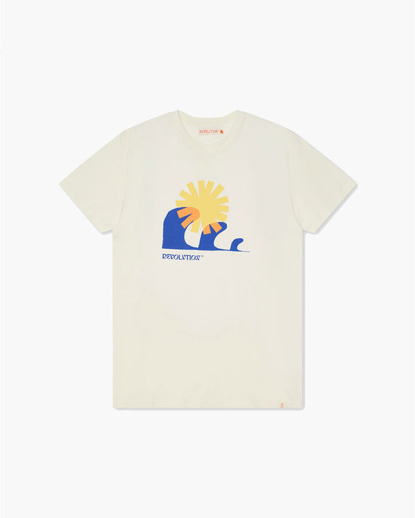 Camiseta Regular 1369 Wav - Off White