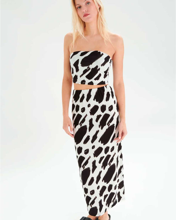 Falda 70728a - Negro y Blanco