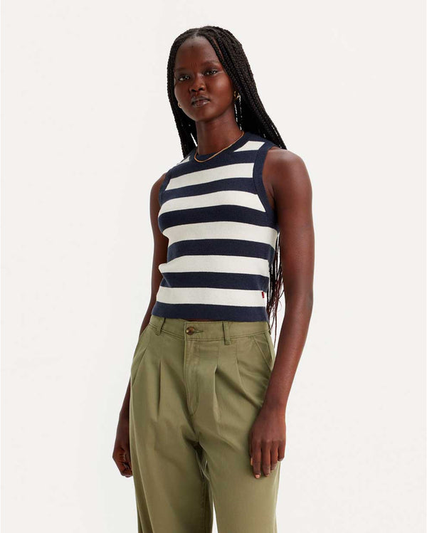 Levi's Top Jersey Tulip Tank - Abalone Stripe