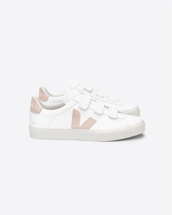 Veja Recife Logo Chromefree Leather - White Sable