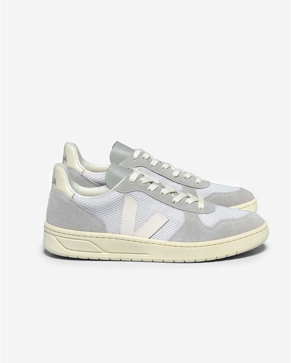 Veja V-10 Alveomesh - Light Grey Pierre