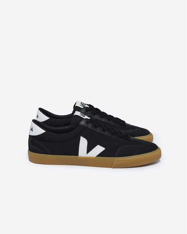 Veja Volley Canvas - Black White Natural